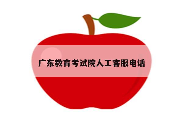 广东教育考试院人工客服电话